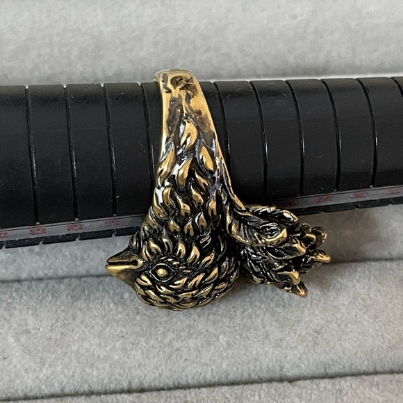 NEW Gucci Gold Bird Head Ring size 9 - Picture 13 of 16